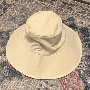 Jenni Kayne cotton Canvas sun Hat in natural NWT